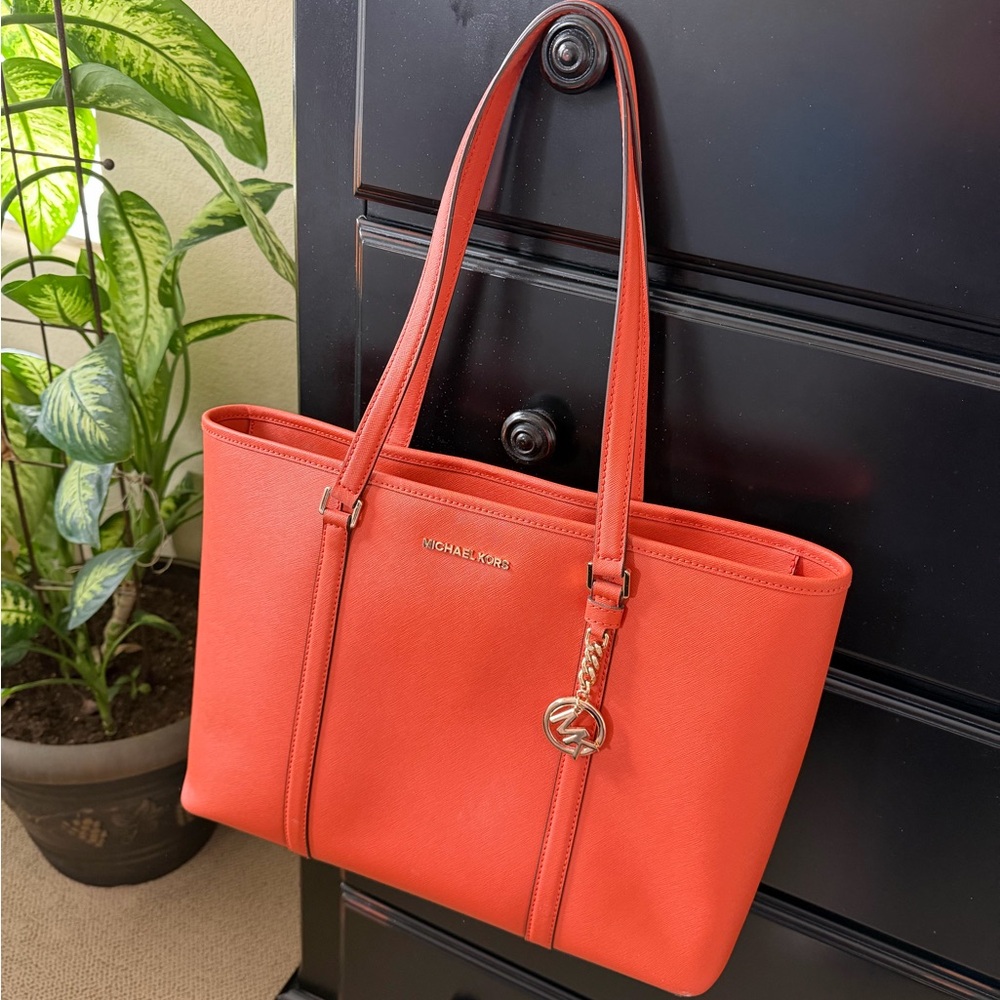 Michael Kors Vibrant Orange Tote